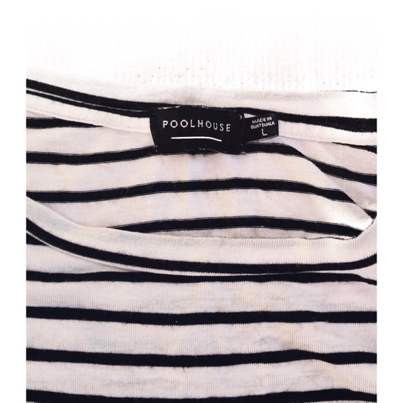 3/$20🌸 POOLHOUSE Striped Graphic Tee - Picture 6 of 7
